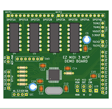 ez midi mcp board